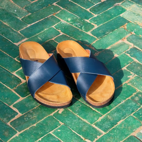 SANDALE HOMME BLEU X