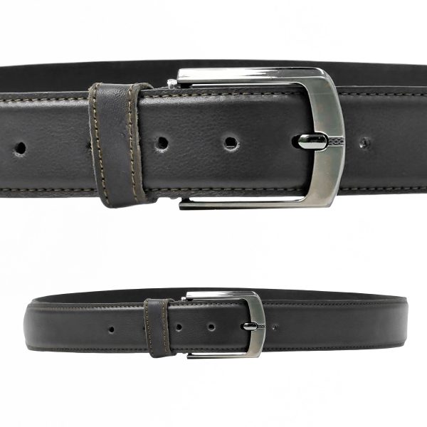 Ceinture en cuir . Marron – Image 3